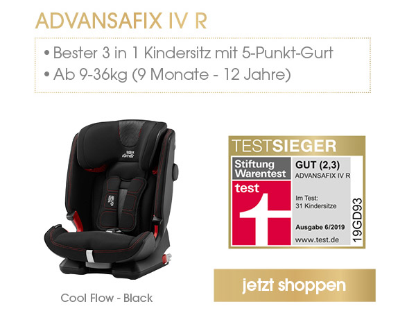 Britax Römer Kindersitz Advansafix IV R Cool Flow - Black 